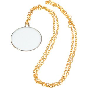 Ouderwets oogglas aan ketting