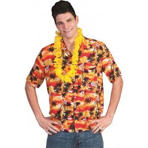 Hawaii shirt rood/oranje 56-58 (2xl/3xl)