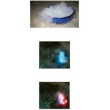 Halloween Mistmaker Rook Machine met 3 Kleuren LED Lampjes - Werkt op Water en Stroom - Diameter 5 cm, Hoogte 4 cm