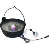 Halloween Mistmaker Rook Machine met 3 Kleuren LED Lampjes - Werkt op Water en Stroom - Diameter 5 cm, Hoogte 4 cm