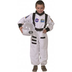 Astronauten verkleedkostuum voor kinderen - Verkleedkleding space/ruimtevaart - wit - Carnavalskostuums