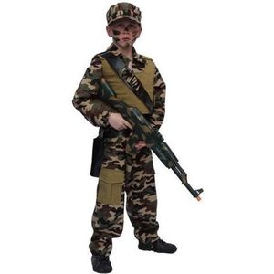 Faram Party Leger Camouflage Kostuum - Voor Kinderen 164