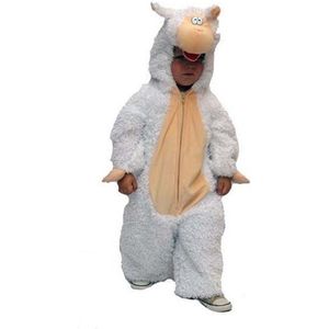 Pluche schaap/lammetje carnaval verkleed kostuum - Dierenpak voor kinderen - wit
