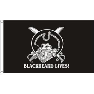Blackbeard Lives Piratenvlag