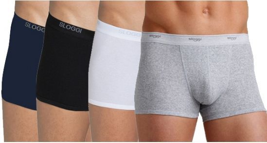Sloggi - Basic Shorty - Herenondergoed - Zwart - Katoen/Elastiek