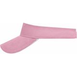 Zonneklep uni kleuren Roze/wit