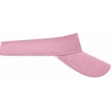 Zonneklep uni kleuren Roze/wit