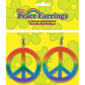Peace oorbellen