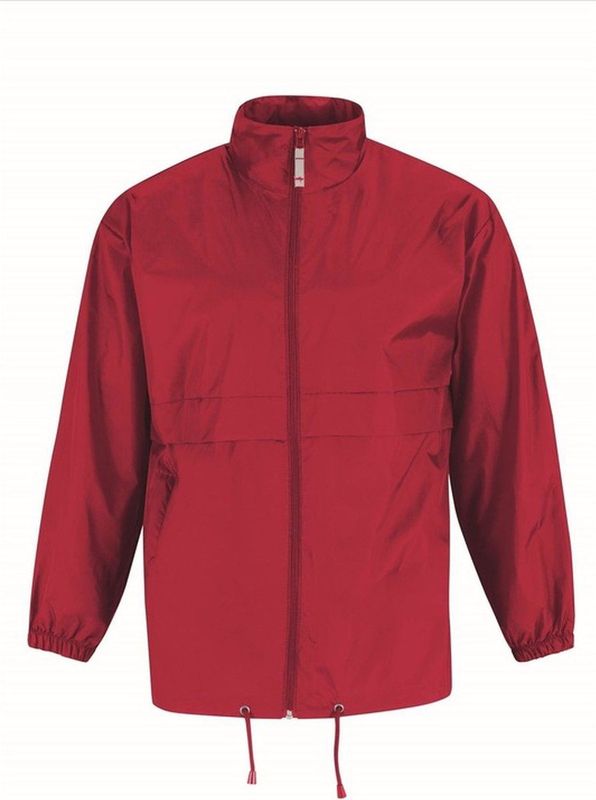 B&C - Sirocco - Windbreaker - Rood - 100% Nylon