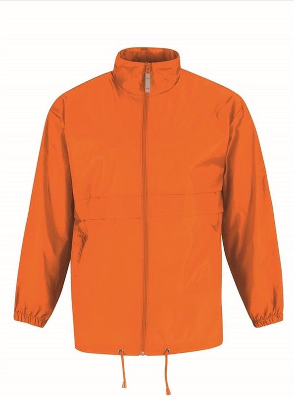 Windjas/regenjas voor heren oranje