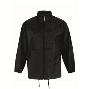 Windjas/regenjas voor heren zwart