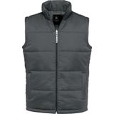B&C - Gewatteerde Bodywarmer - Donkergrijs - Nylon - Met Opstaande Kraag