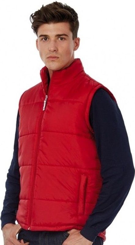 Rode bodywarmer voor heren XXL
