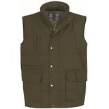 Outdoor/werk casual bodywarmer - heren - Groen - Outdoorkleding - werkkleding - Mouwloze vesten