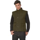 Outdoor/werk casual bodywarmer - heren - Groen - Outdoorkleding - werkkleding - Mouwloze vesten