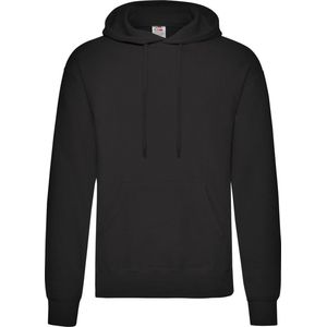 Fruit of the Loom - Classic Hooded Sweat - Hoodie - Zwart - Katoen
