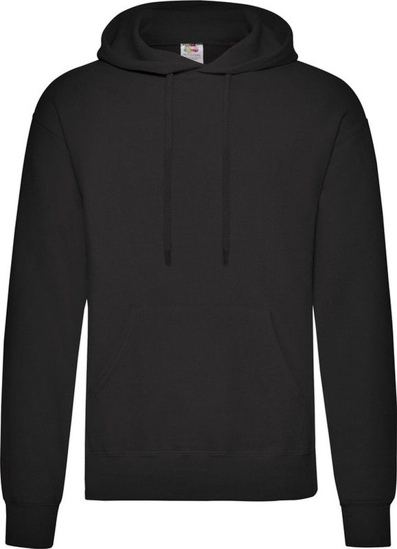 Fruit of the Loom - Classic Hooded Sweat - Hoodie - Zwart - Katoen