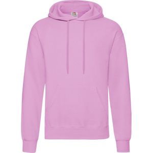 Fruit of the Loom - Classic Hooded Sweat - Hoodie - Lichtroze - Katoen