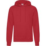 Fruit of the Loom Capuchon Sweater - Rood - Voor Volwassenen