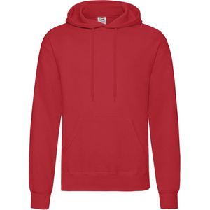 Fruit of the Loom - Classic Hooded Sweat - Rood - Heren Kleding