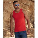 Fruit of the Loom - Tanktop - Rood - Katoen - 165 grams
