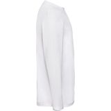 Fruit of the Loom t-shirt lange mouwen - heren - wit - katoen - regular fit - ronde hals