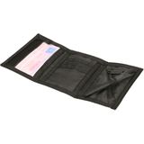 Portemonnee/Portefeuille Zwart 13 cm - Tassen Accessoires Voor Dames/Heren