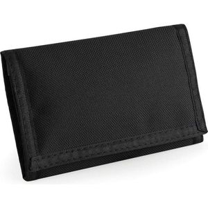 Portemonnee/Portefeuille Zwart 13 cm - Tassen Accessoires Voor Dames/Heren