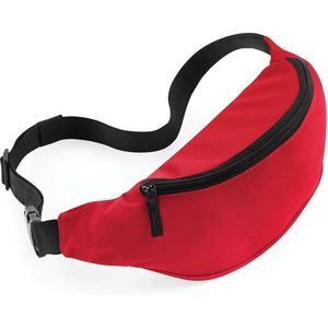 Heuptasje/buideltasje rood 38 cm - festivaltasjes