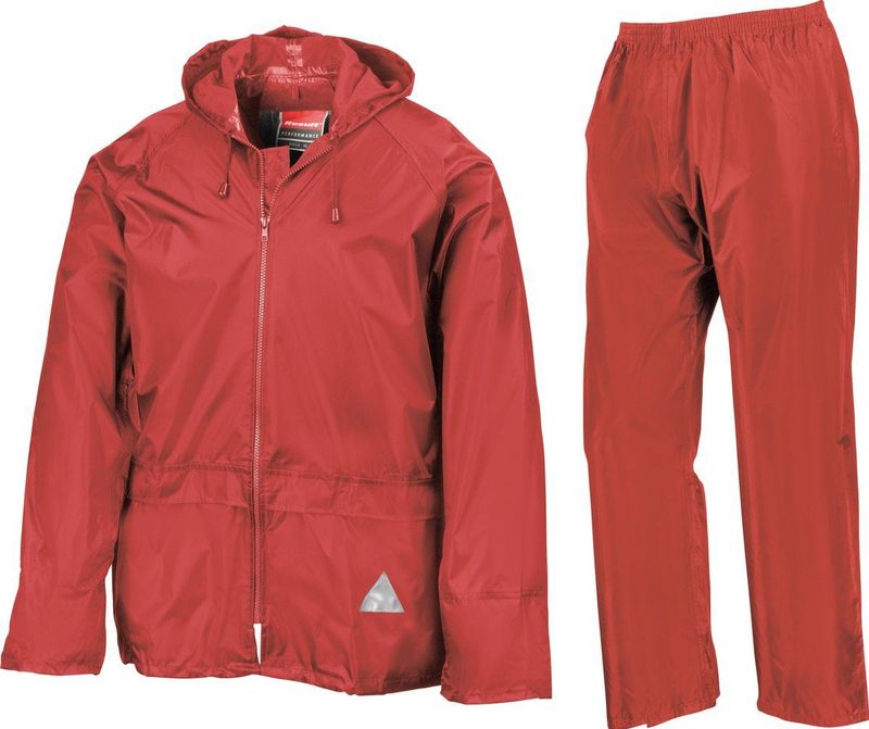 Result - Regenpak - Unisex - Maat S - Rood