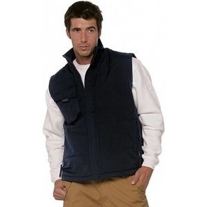 Outdoor/werk casual bodywarmer voor heren - zwart - Outdoorkleding - werkkleding - Mouwloze vesten