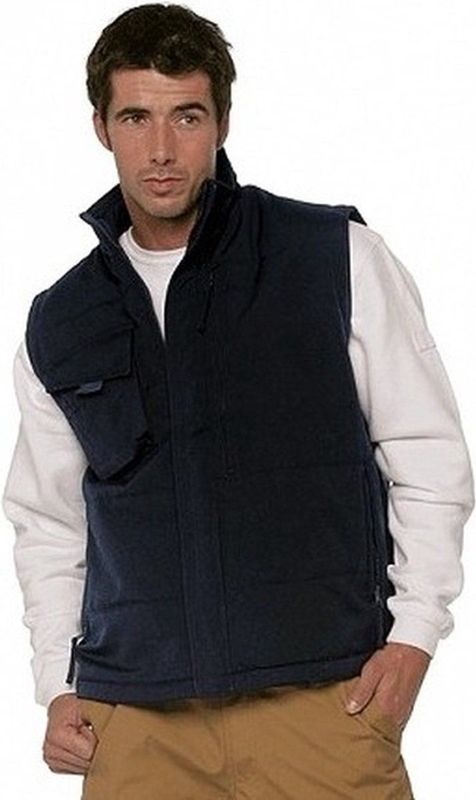 Outdoor - Werk Bodywarmer - Zwart - Polyester/Cotton - Voor Heren