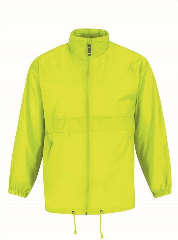 Windjas/regenjas voor heren geel