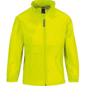 Windjas/regenjas voor jongens geel maat 5-6 jaar (110/116)