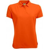 Lemon & Soda - Poloshirt - Oranje - Katoen - Licht Getailleerd
