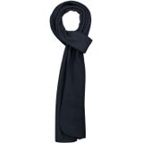 Lange navy blauwe fleece sjaal
