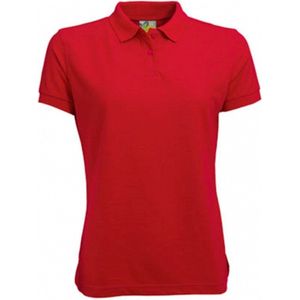 Poloshirt - Rood - 100% Katoen - Korte Mouw