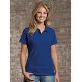 Lemon Soda Dames basic poloshirt - kobalt blauw - korte mouw - getailleerd - katoen