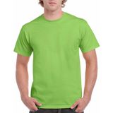 Limegroen katoenen shirt voor volwassenen ( )