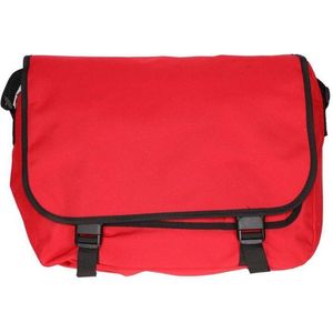 Messenger aktetas met schouderband  Rood
