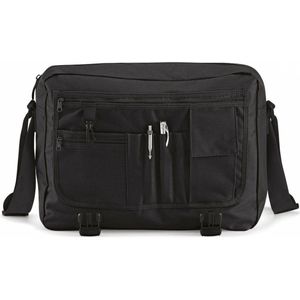 Bagbase Schoudertas/Messenger bag - donkerblauw - heren/dames - 41 cm