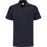Lemon Soda Heren basic poloshirt - donkerblauw - korte mouw - katoen - 220 gram