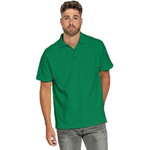 Lemon Soda Heren basic poloshirt - groen - korte mouw - katoen - 220 gram