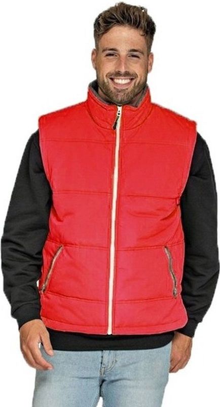 Lemon & Soda - Outdoor Bodywarmer - Rood - Mouwloos - Winddicht