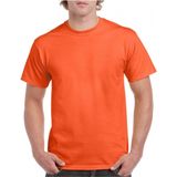 Gildan - T-shirt - Oranje - Katoen - Normale Pasvorm