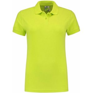 Lemon Soda Dames basic poloshirt - lemon geel - korte mouw - getailleerd - katoen