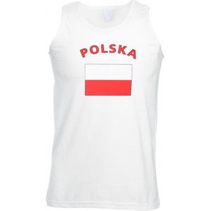 Witte heren tanktop Polen