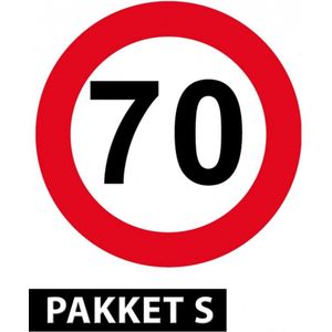 70 jaar versiering pakket klein