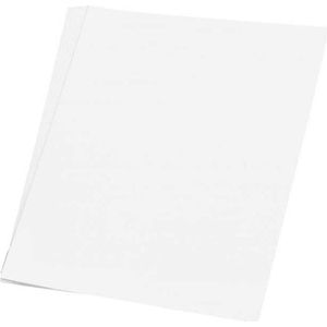 A4 hobby papier - 50x vellen - kleur wit - Knutselen met papier - Knutselpapier - Surprise materiaal