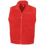 Fleece - Bodywarmer - Rood - Unisex - 100% Polyester - Warme Bodywarmer